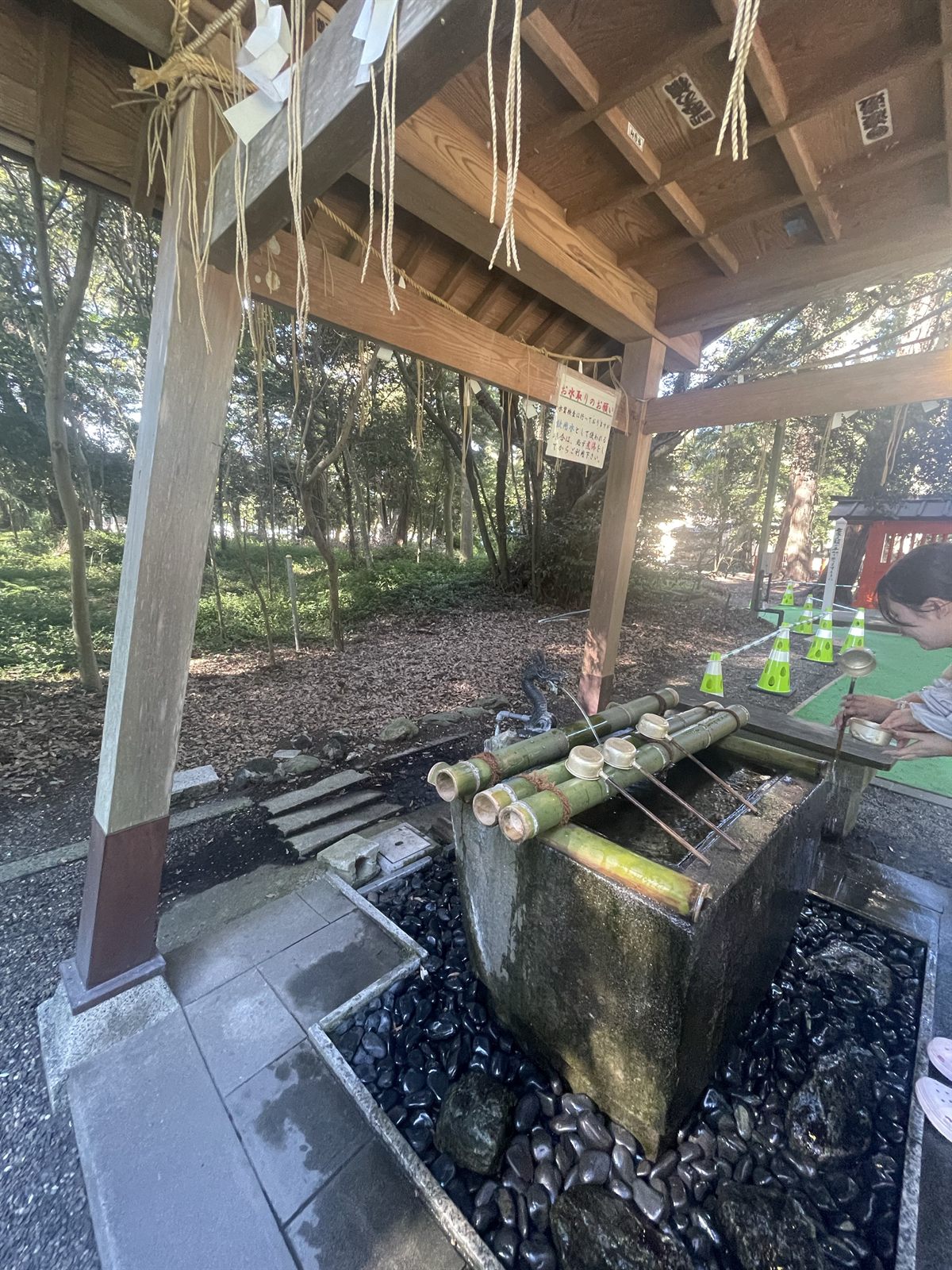息栖神社の手水舎